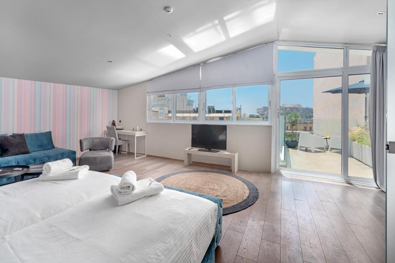 Aeolos Luxury Suites Athena Bagian luar foto